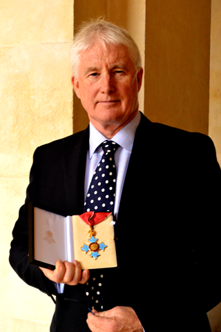 John Connaghan with his CBE