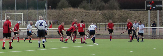 With 52 seconds showing on the clock, a phalanx of Welsh defenders repel Scottish Thistles