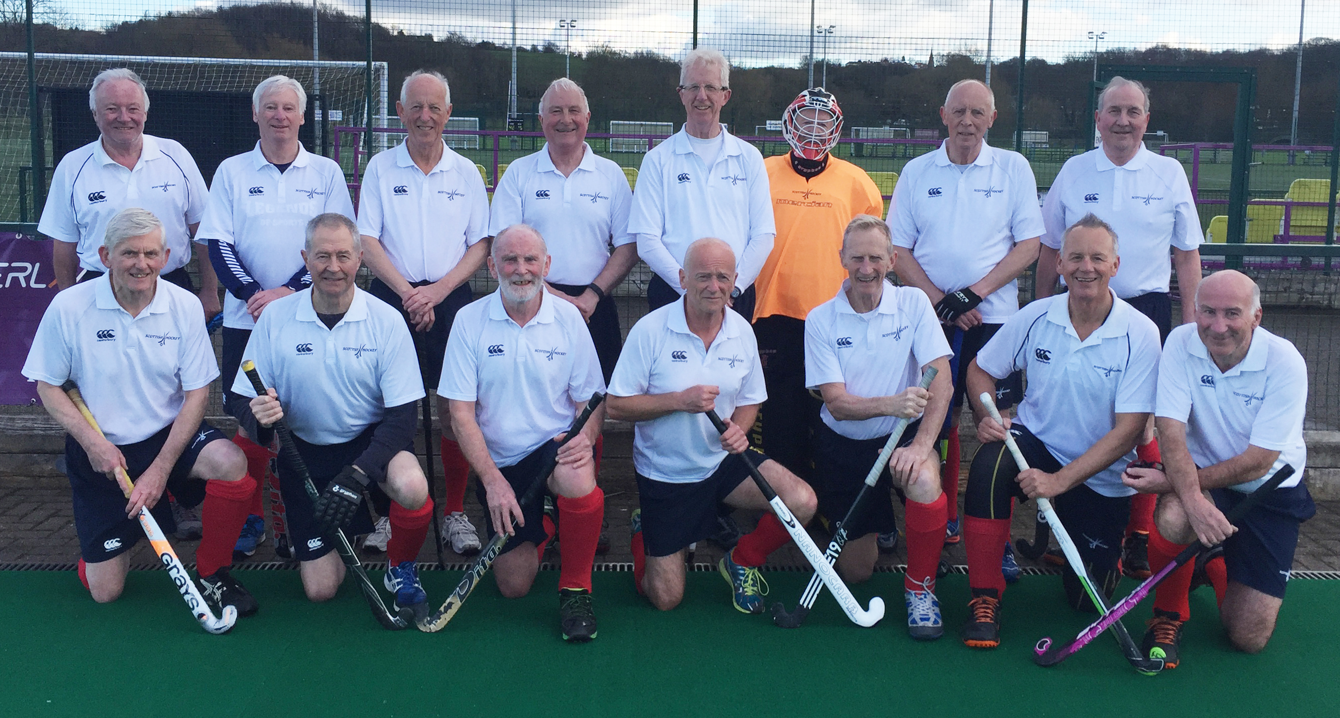 Scotland Over 70 Squad Durham 28 February 2017
